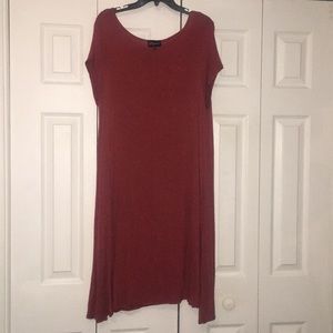 Burnt orange short sleeve dress